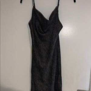 Urban Outfitters Black and White Sleeveless Mini Slip Dress
